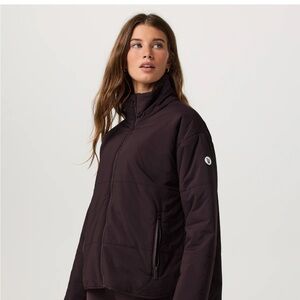 Vuori Dark Plum Lightweight Quilted Puffer Jacket